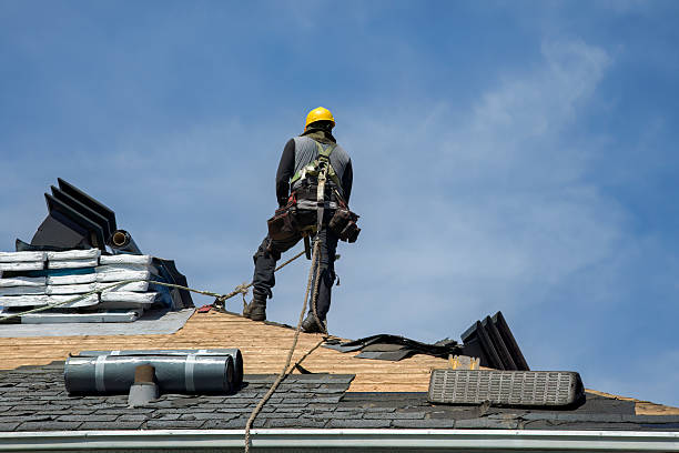 Professional Roof Replacement technician working in Newtown, CT